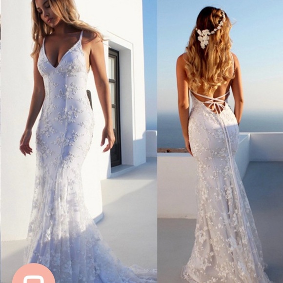 Mermaid/Trumpet Spaghetti Strap Ruffle Satin Corset Long Wedding Guest Dresses